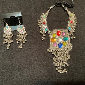Bellydance, tribal bohemian, necklace set